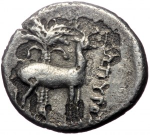 Ionia, Ephesos, AR Drachm, (Silver, 3.61 g 18 mm), Circa 202- 162 BC. Uncertain , magistrate.