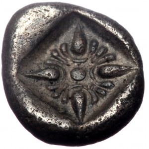 Ionia, Miletos, AR Obol or Hemihekte, (Silver, 1.11 g 9 mm), Late 6th-early 5th centuries BC.