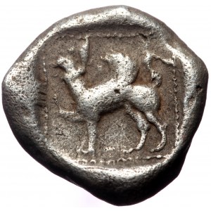 Caria, Kaunos, AR Hemidrachm, (2.85 g 11 mm), Circa 490-470 BC.