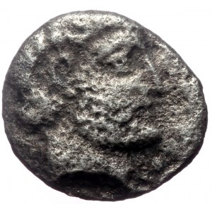Caria, Mylasa, Hekatomnos, AR Diobol,(Silver,1.03 g 9 mm), Circa 392/1-377/6 BC.