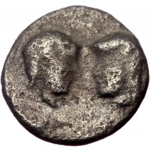 Caria, Uncertain, AR Hemiobol, (Silver, 0.40 g 7 mm), 420-350 BC.