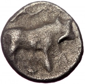 Caria, Uncertain, AR Hemiobol, (Silver, 0.40 g 7 mm), 420-350 BC.
