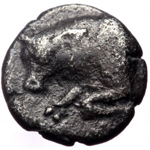 Caria, Mylasa, Hekatomnos, AR Diobol, (Silver, 1.10 g 10 mm), 392-376 BC.