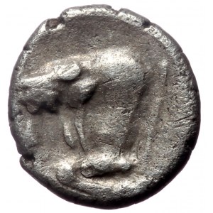 Caria, Uncertain, AR Hemiobol (Silver, 0.25 g, 7 mm). Circa 500-450 BC.