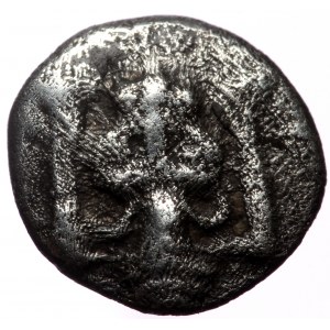 Caria, Mylasa, AR Hemiobol, (Silver, 0.34 g 7 mm),Circa 450-400 BC.