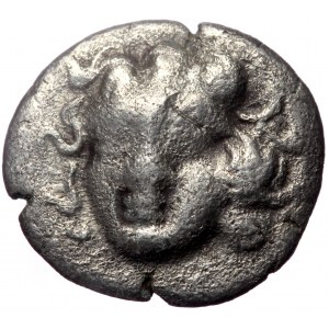 Caria, Rhodes, AR Drachm, (Silver, 2.15 g 15 mm), 304-166 BC. Ainetor, magistrate.