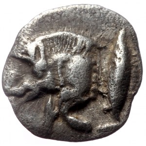 Mysia, Kyzikos, AR Hemiobol, (Silver,0.37 g 9 mm), Circa 450-400 BC.