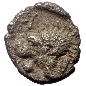 Mysia, Kyzikos, AR Obol, (Silver,0.73 g 9 mm), Circa 450-400 BC.