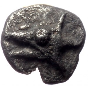 Mysia, Kyzikos, AR Tetartemorion,(Silver, 0.13 g 4 mm), Circa 600-550 BC.