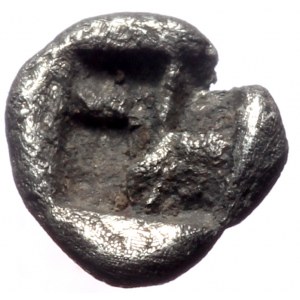 Mysia, Kyzikos, AR Tetartemorion,(Silver, 0.13 g 4 mm), Circa 600-550 BC.