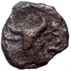 Mysia, Kyzikos, AR Hemiobol, (Silver, 0.31 g 7 mm),Circa 410-400 BC.