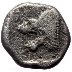 Mysia, Kyzikos, AR Hemiobol, (Silver, 0.55 g 7 mm), Circa 450-400 BC.