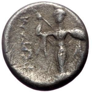 Mysia, Pergamon, AR Diobol, (Silver, 1.21 g 10 mm), Circa 310-282 BC.