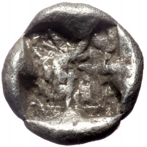 Mysia, Uncertain mint(Parion?). AR Obol, (Silver, 0.87 g 9 mm), 5th century BC.