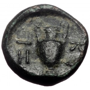 Mysia Kyzikos, AE, (Bronze, 1.18 g 9 mm), 4th century BC.