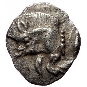 Mysia, Kyzikos, AR Hemiobol, (Silver, 0.38 g 10 mm), Circa 450-400 BC.