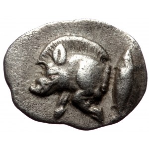 Mysia, Kyzikos, AR Hemiobol, (Silver, 0.35 g 10 mm), Circa 450-400 BC.