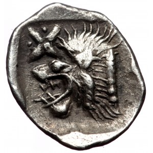 Mysia, Kyzikos, AR Hemiobol, (Silver, 0.42 g 10 mm), Circa 450-400 BC.