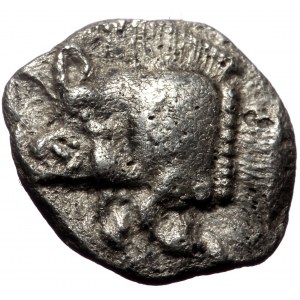 Mysia, Kyzikos, AR Obol, (Silver, 0.78 g 9 mm), Circa 450-400 BC.