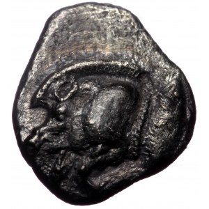 Mysia, Kyzikos, AR Obol, (Silver, 1.05 g 11 mm), Circa 450-400 BC.