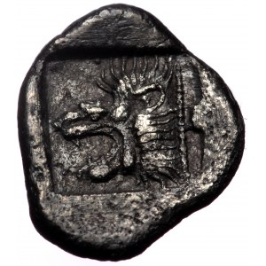 Mysia, Kyzikos, AR Obol, (Silver, 1.05 g 11 mm), Circa 450-400 BC.