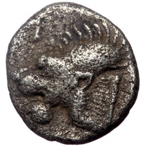 Mysia, Kyzikos, AR Obol, (Silver, 0.72 g 8 mm), Circa 450-400 BC.