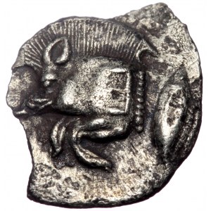 Mysia, Kyzikos, AR Obol, (Silver, 0.66 g 11 mm), Circa 450-400 BC.