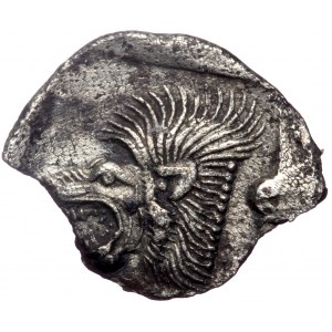 Mysia, Kyzikos, AR Obol, (Silver, 0.66 g 11 mm), Circa 450-400 BC.