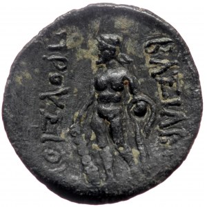 Kings of Bithynia, Prousias II Kynegos, AE (Bronze,3.40 g 16 mm), 182-149 BC. Nikomedeia.
