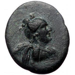 Phrygia, Philomelion, AE, (Bronze, 5.73 g 23 mm), Late 2nd-1st centuries BC. Skythi-, magistrate.
