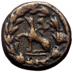 Phrygia, Laodicea ad Lycum. Time of Tiberius?. AE. (Bronze,3.20 g 13 mm) 14-37 AD.
