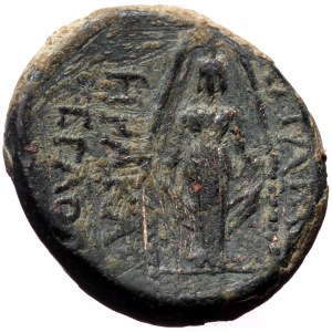 Phrygia, Apameia, AE, (Bronze,7.71 g 21 mm),Circa 88-40 BC. Heraklei-, and Eglo-, magistrates.