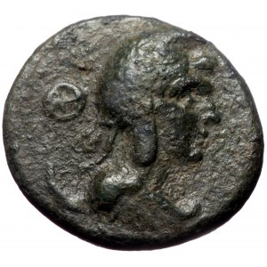 Pisidia, Antioch. AE, (Bronze, 4.74 g 19 mm), 1st century BC. Uncertain magistrate.