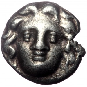 Pisidia, Selge, AR Obol, (Silver,0.79 g 10 mm), Circa 350-300 BC.