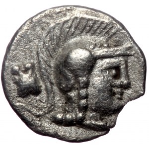 Pisidia, Selge, AR Obol, (Silver,0.61 g 10 mm), Circa 350-300 BC.