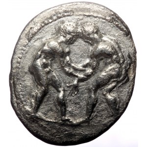 Pamphylia, Aspendos, AR Stater, (Silver, 9.79 g 15 mm), Circa 380/75-330/25 BC.