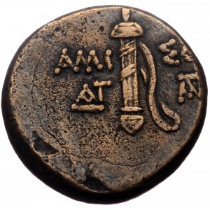 Pontos, Amisos,AE, (Bronze,8.76 g 19 mm), Time of Mithradates VI, Circa 111-105 or 95-90 BC.