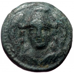 Seleukid Kingdom, Antiochos I Soter, AE,(Bronze, 2.09 g 14 mm), 281-261 BC. Smyrna or Sardes.