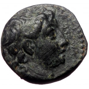 Seleukid Kingdom. Demetrios II Nikator, AE,(Bronze,4.20 g 15 mm),1st reign 146-138 BC. Seleukeia in Pieria?.
