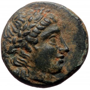 Seleukid Kingdom, Antiochos II Theos, AE,(Bronze, 4.39 g 16 mm), 261-246 BC. Sardes.