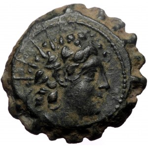Seleukid Kingdom, Antiochos VI Dionysos, AE, (Bronze, 8.42 g 22 mm), 144-142 BC. Antioch on the Orontes.