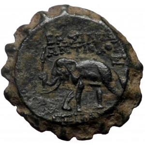 Seleukid Kingdom, Antiochos VI Dionysos, AE, (Bronze, 8.42 g 22 mm), 144-142 BC. Antioch on the Orontes.