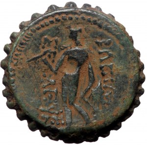 Seleukid Kingdom, Seleukos IV Philopator, AE, (Bronze, 9.66 g 23 mm), 187-175 BC. Antioch.