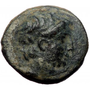 Seleukid Kings of Syria, Demetrios II Nikator. First reign, 146-138 BC. AE (Bronze, 3.67 g 16 mm). Uncertain mint, perha