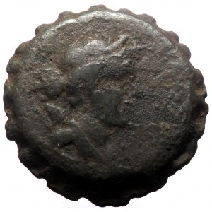 Seleukid Kindom, Demetrios I Soter (162-150 BC) AE Serrate (Bronze, 6,28g, 19mm), Antioch on the Orontes.