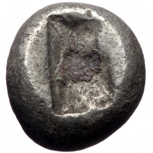 Persia, Achaemenid Empire, Time of Artaxerxes I to Xerxes II AR Siglos, (Silver, 5.38 g 14 mm), Circa 455-420 BC, Sardes