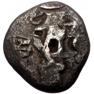 Persia, Achaemenid Empire, AR Siglos,(Silver, 5.16 g 12 mm), 5th Century BC.