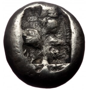 Persia, Achaemenid Empire. Time of Darios I to Xerxes II, AR Siglos, (Silver, 5.21 g 15 mm), 485-420 BC. Sardes.
