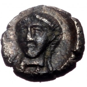 Persia, Achaemenid Empire, AR Tetartemorion, (Silver, 0.18 g 5 mm), Time of Artaxerxes II to Darius III, 375-330 BC.