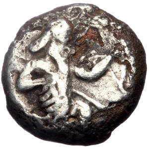 Persia, Achaemenid Empire. AR Siglos. (Silver, 4.48 g 14 mm), Uncertain King, 5th Century BC. Sardes.